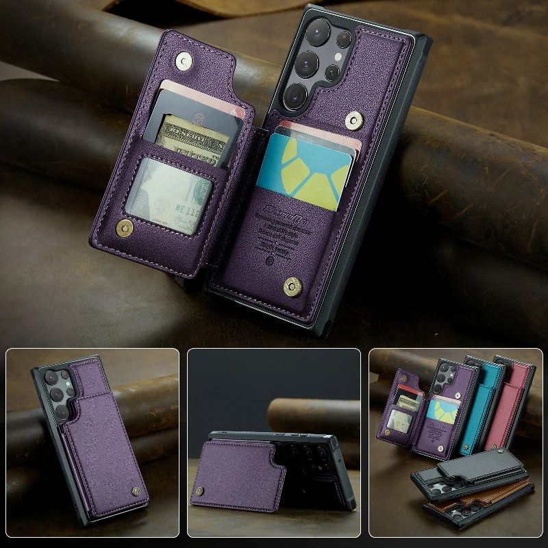Phone Case For Samsung Galaxy S23 FE S22 Ultra S21 S20+ A13 A14 A23 A24 A33 A34 A50 A51 A52 A53 A54 Flip Case Wallet Phone Cover