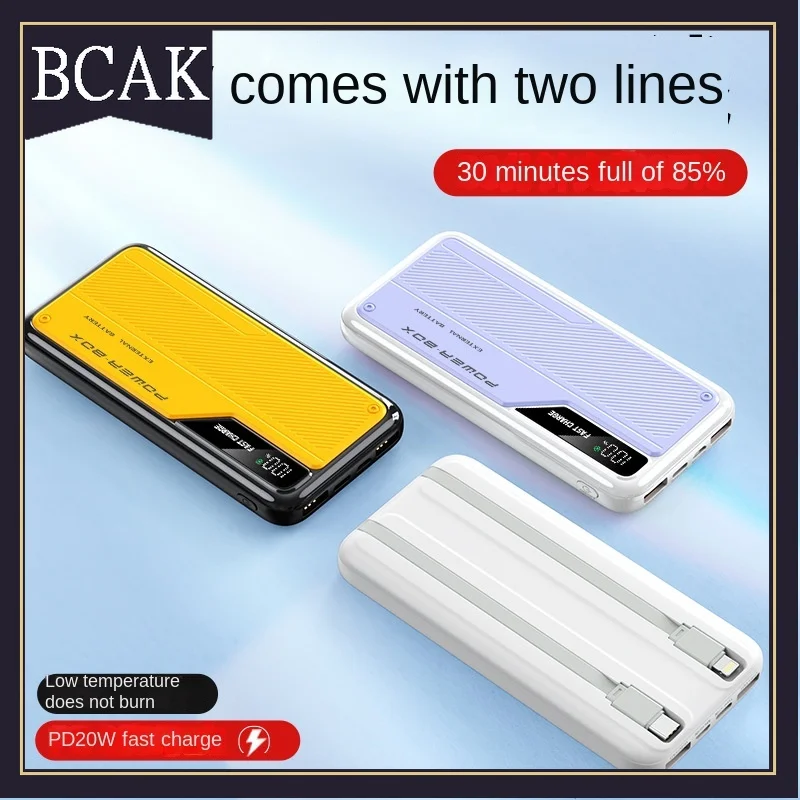 10000mah 20000mAh Super Fast Charge 120W Mini Slim Compact Portable Power Bank Fast Charge Mobile Phones BCAK for Iphone