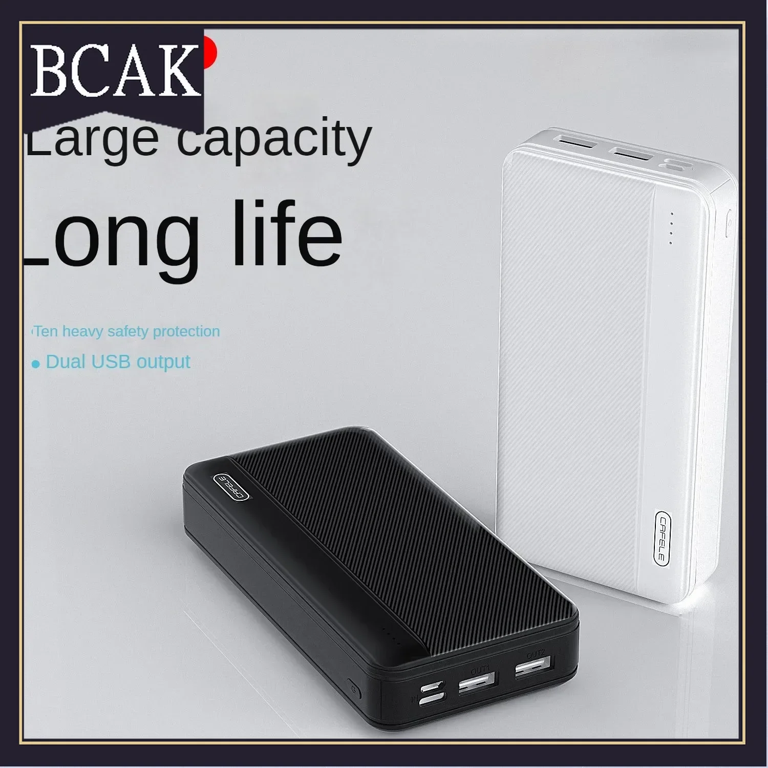 Large Capacity Power Bank 200000mAh 20000mah Fast Charging Portable for Android Mobile Phone Universal BCAK for Iphone
