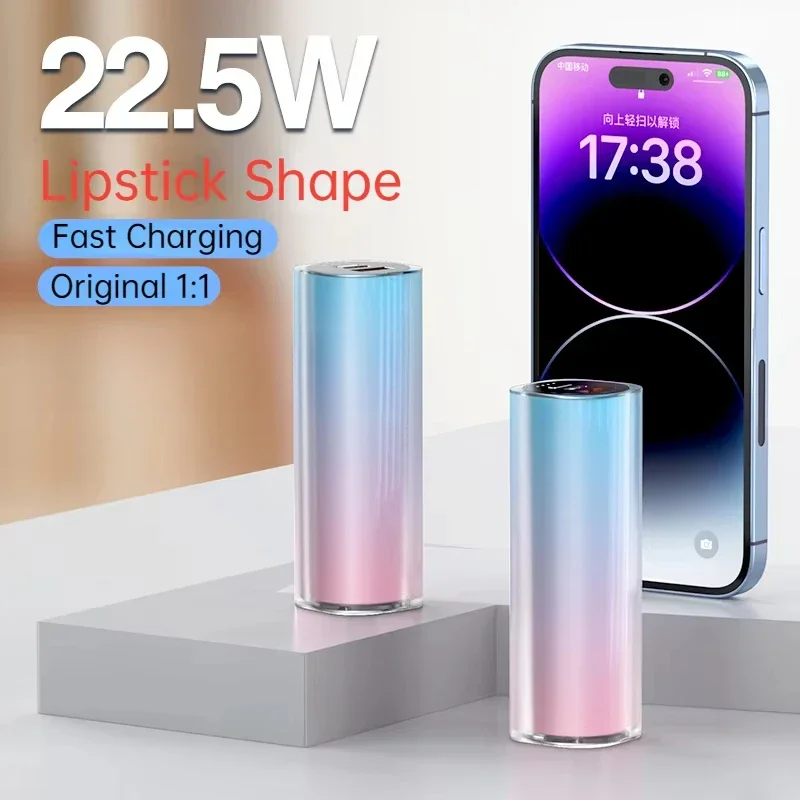 New Portable Power Bank 10000mA External Battery Charger Cases PD 22.5W Fast Charging for Samsung Xiaomi iPhone Series Type-C