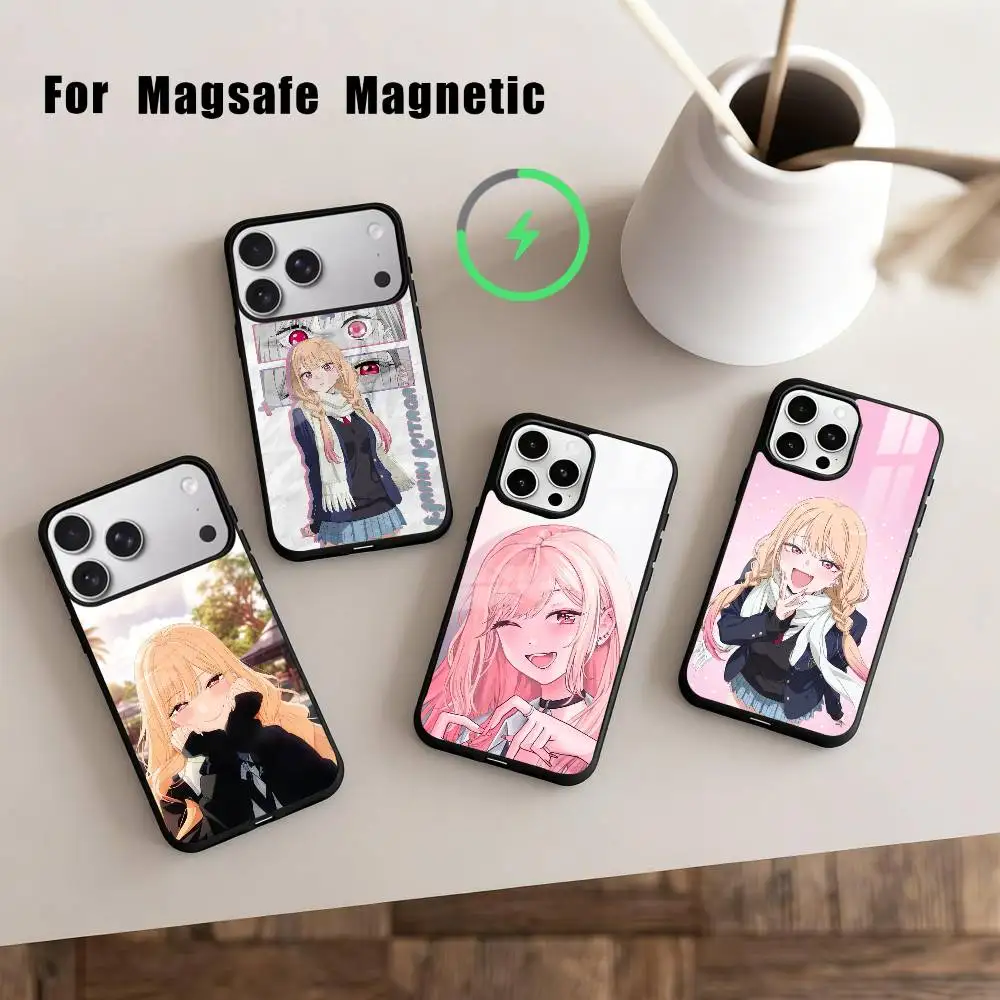 My Dress Up Darling M-Marin Kitagawa Phone Case For iPhone 17,16,15,14,13,12,Plus,Pro,Max for Magsafe Magnetic Wireless Charging