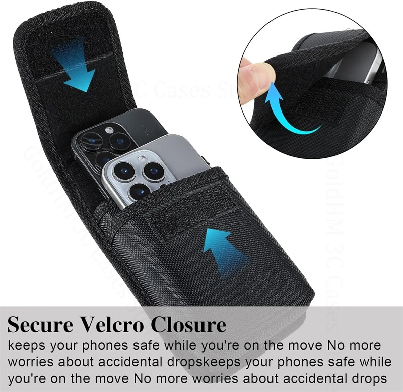 Wallet Phone Leather Case Cover For Xiaomi Redmi K90 Pro Plus K80 Ultra K70 K60 K30 K40 Gaming Dual Layers Waist Bag Phone Pouch