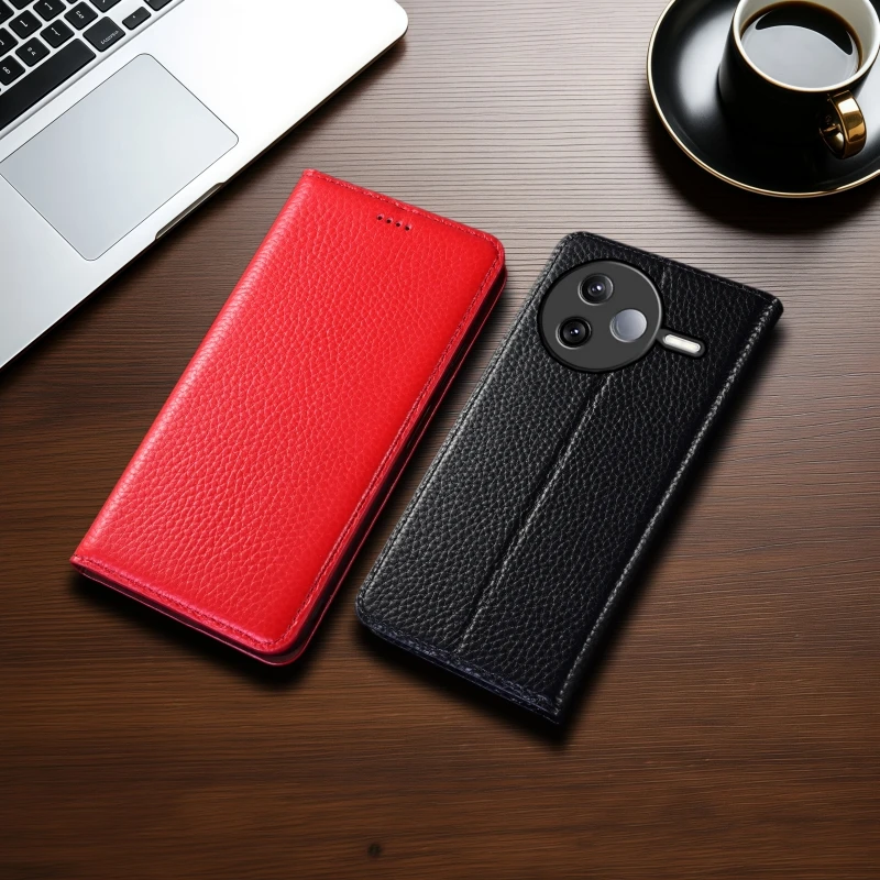 Litchi Patterned Phone Case For Redmi K80 K70 K70E K60 K60E K50 K50i Pro Ultra Gaming Flip Book Cover Wallet