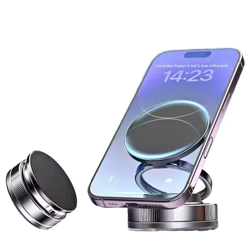 Magnetic 360 Degree Multi-Angle Rotation Car Desk Wall Vacuum Suction Cup Mobile Smart Cell Phone Holder Hands-Free Flexible