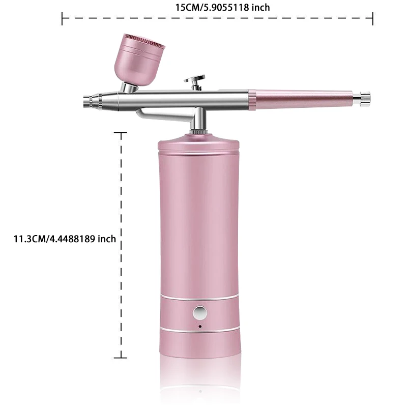 Portable Airbrush Set with Compressor, USB Charging, 0.3mm Nozzle for Painting, Tattooing, Manicure, Makeup and Model Coloring