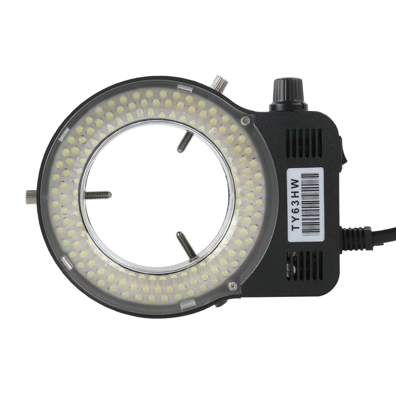 Adjustable 144 LED Ring Light Illuminator Lamp For Industry Stereo Trinocular Microscope Video Camera Lens Magnifier 110V 220V
