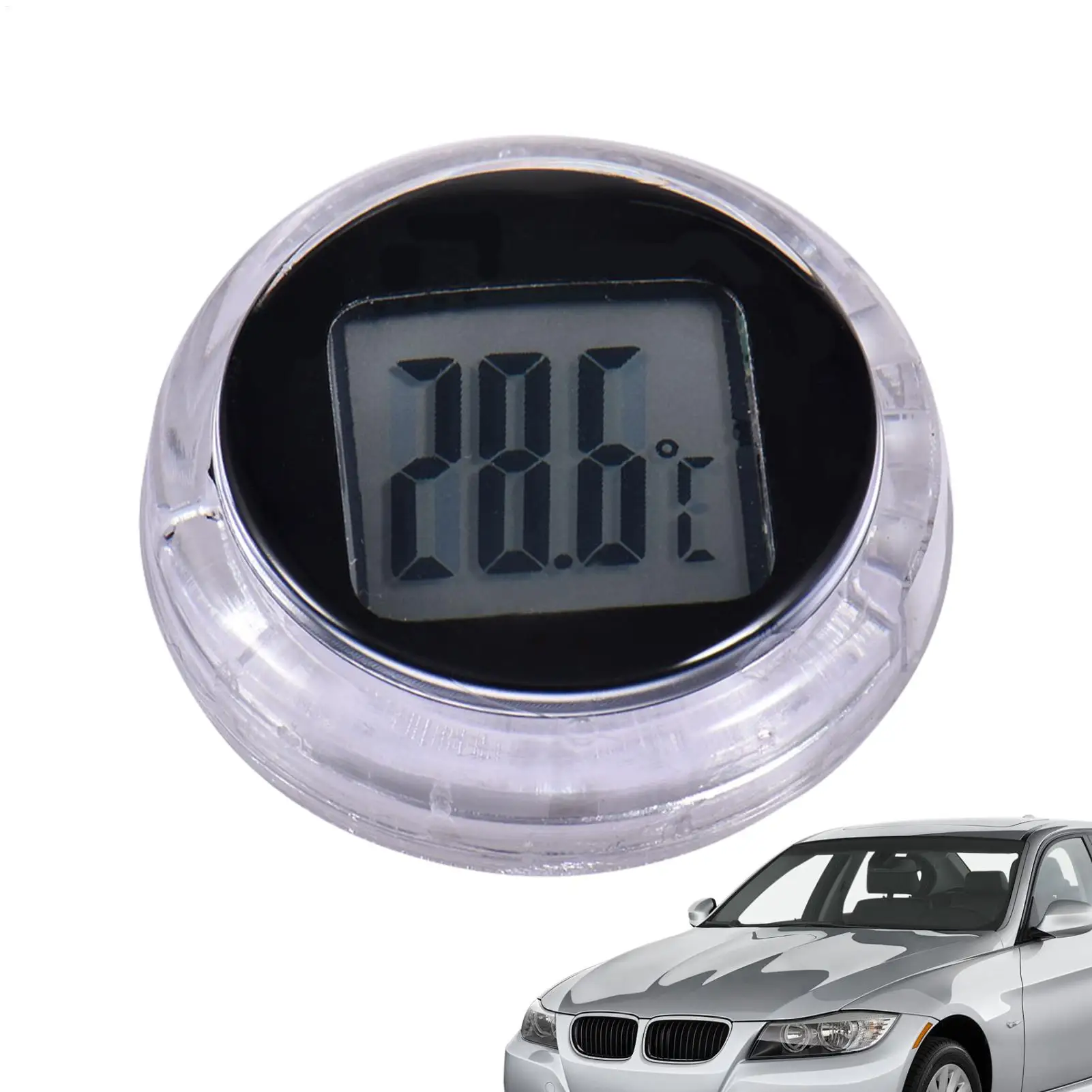 Mini Motorcycle Thermometer Waterproof Stick-On Motorbike Mount Watch Digital Temeperature Meter Waterproof