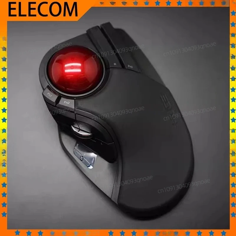 ELECOM Ergonomic Vertical Mouse Trackball Mouse Wireless Mouse 10 Programmable Buttons Office Laptop Custom PC For AutoCAD PS