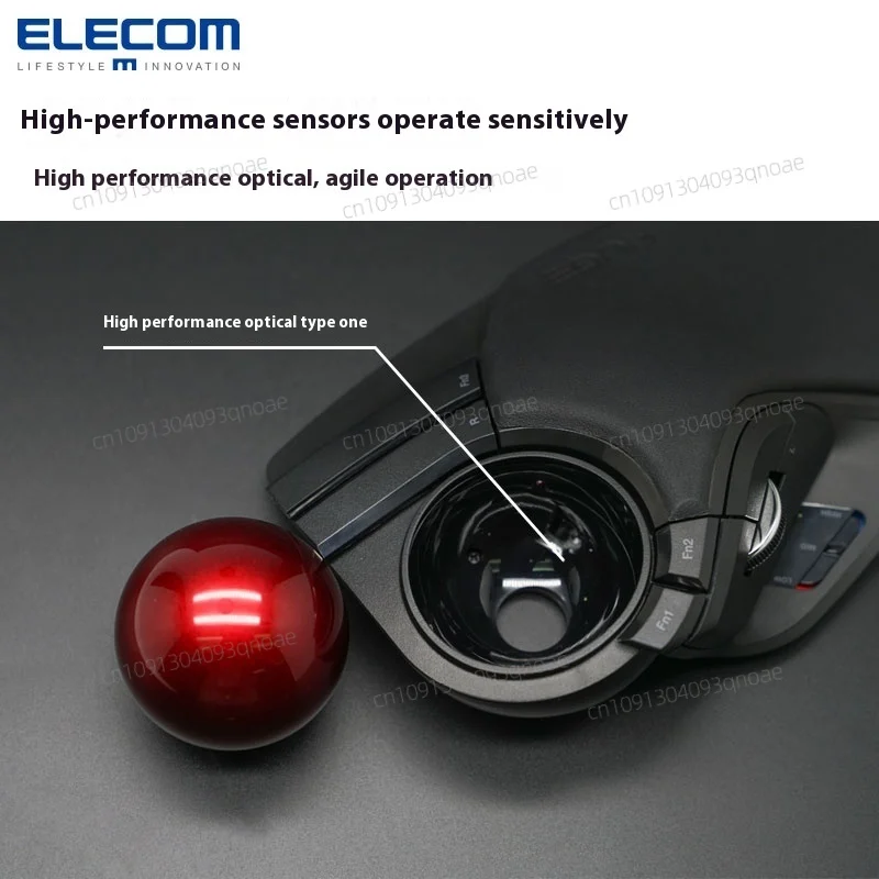 ELECOM Ergonomic Vertical Mouse Trackball Mouse Wireless Mouse 10 Programmable Buttons Office Laptop Custom PC For AutoCAD PS