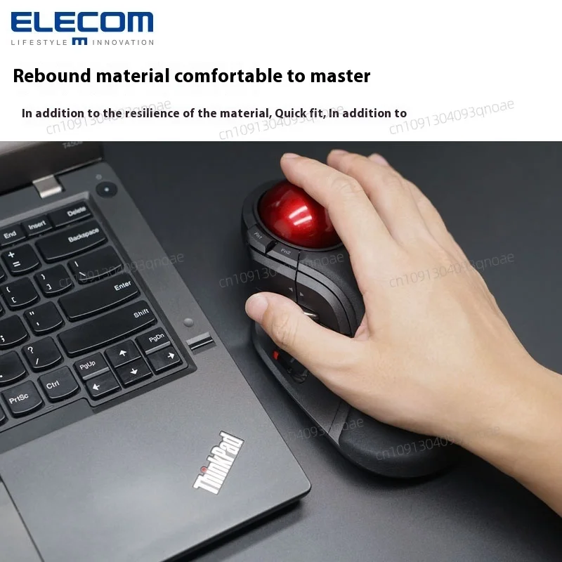 ELECOM Ergonomic Vertical Mouse Trackball Mouse Wireless Mouse 10 Programmable Buttons Office Laptop Custom PC For AutoCAD PS