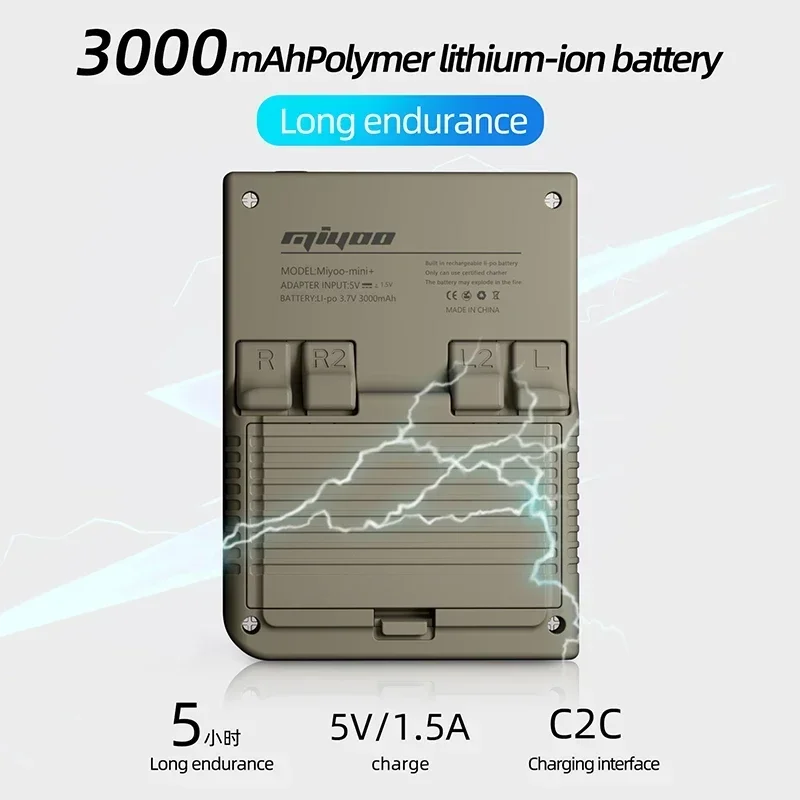 Miyoo Mini Plus Open Source Retro GBaFC Arcade Classic Retro Handheld Portable Gaming Handheld Comes with USB Data Cable, etc