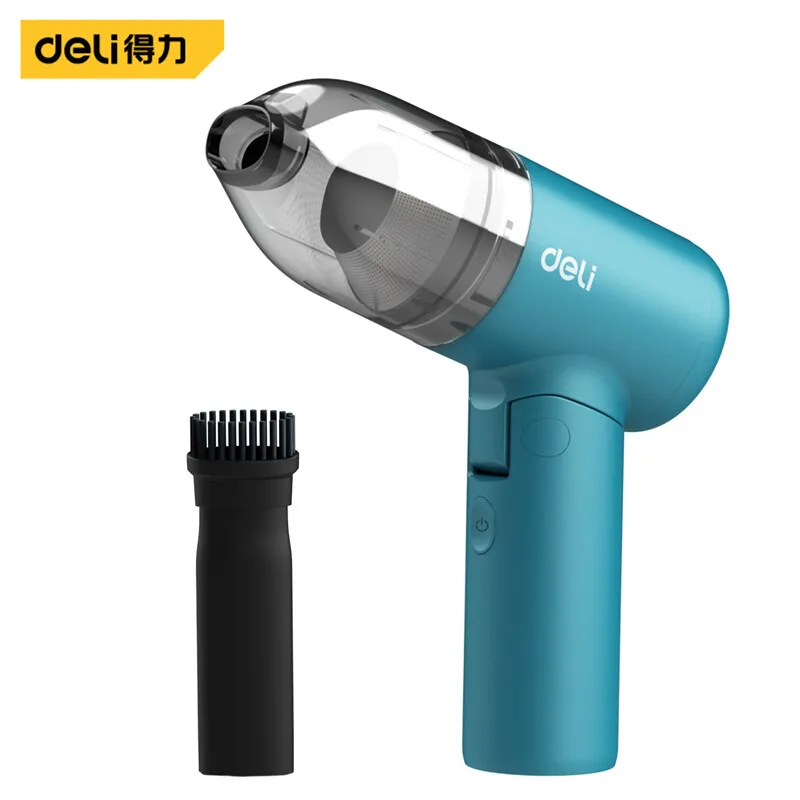 deli Car Vacuum Cleaner Wireless Handheld Mini Vaccum Cleaner For Car Home Desktop Keyboard Cleaning Portable Vacuum Cleaner