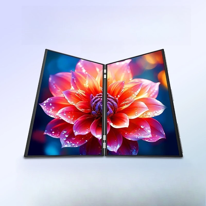 Foldable dual-screen 23.8-inch monitor integrated computer notebook office expansion screen