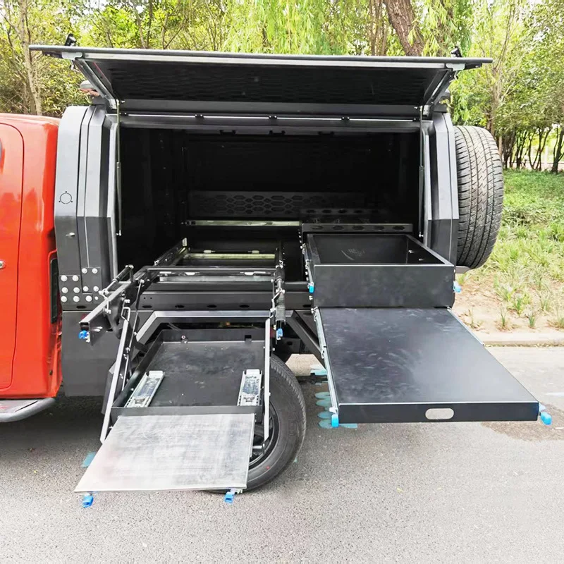 For Outdoor Camping Modified Home Car by Pickup Truck Manufacturer Self-Driving Tour Backpack Room Box Waterproof RV