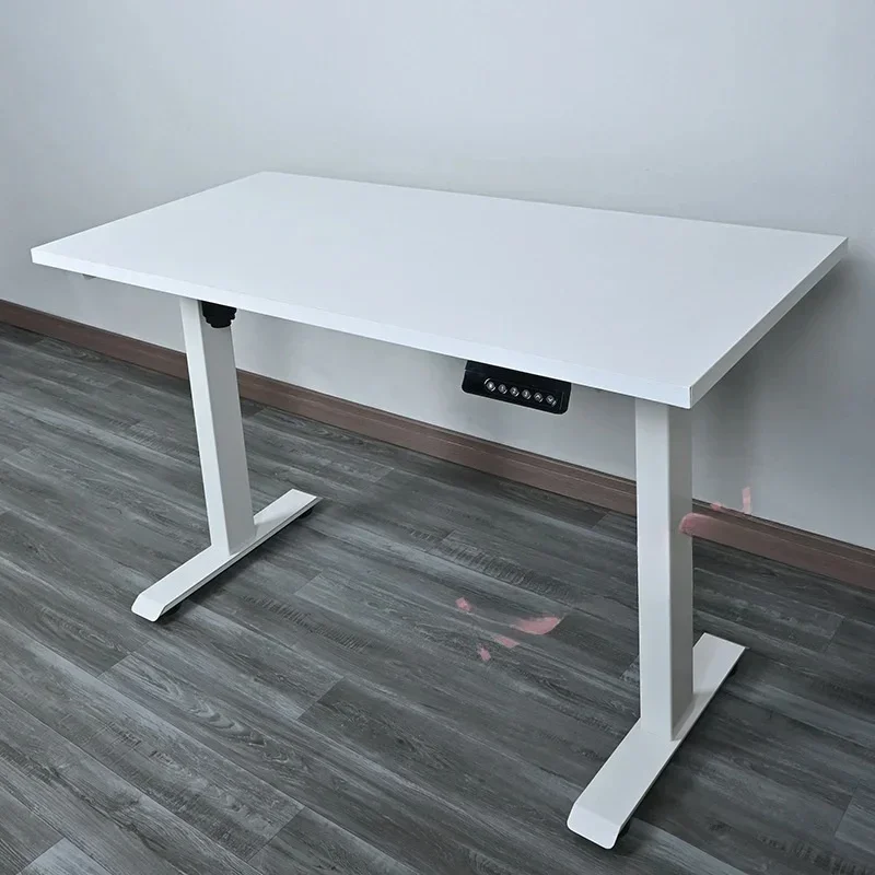 Single Motor Height Adjustable Electric Standing Desk Frame Two-Stage Steel Automatic Lift Stand Up Desk with Smart Keyboard  EU