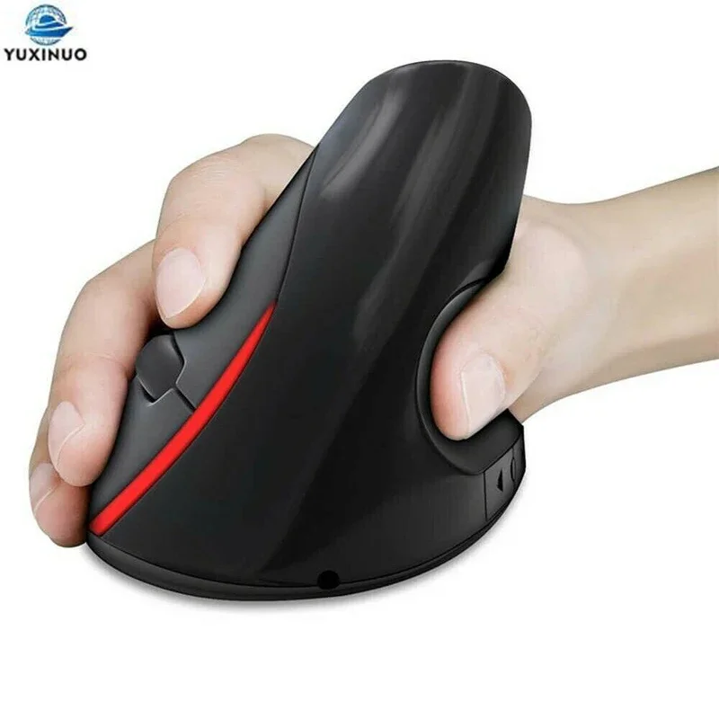Ergonomic Vertical Mouse Wireless Rechargeable Gaming Computer Mice 1600 DPI USB Optical 5D 2.4G Mause For Gamer PC Laptop