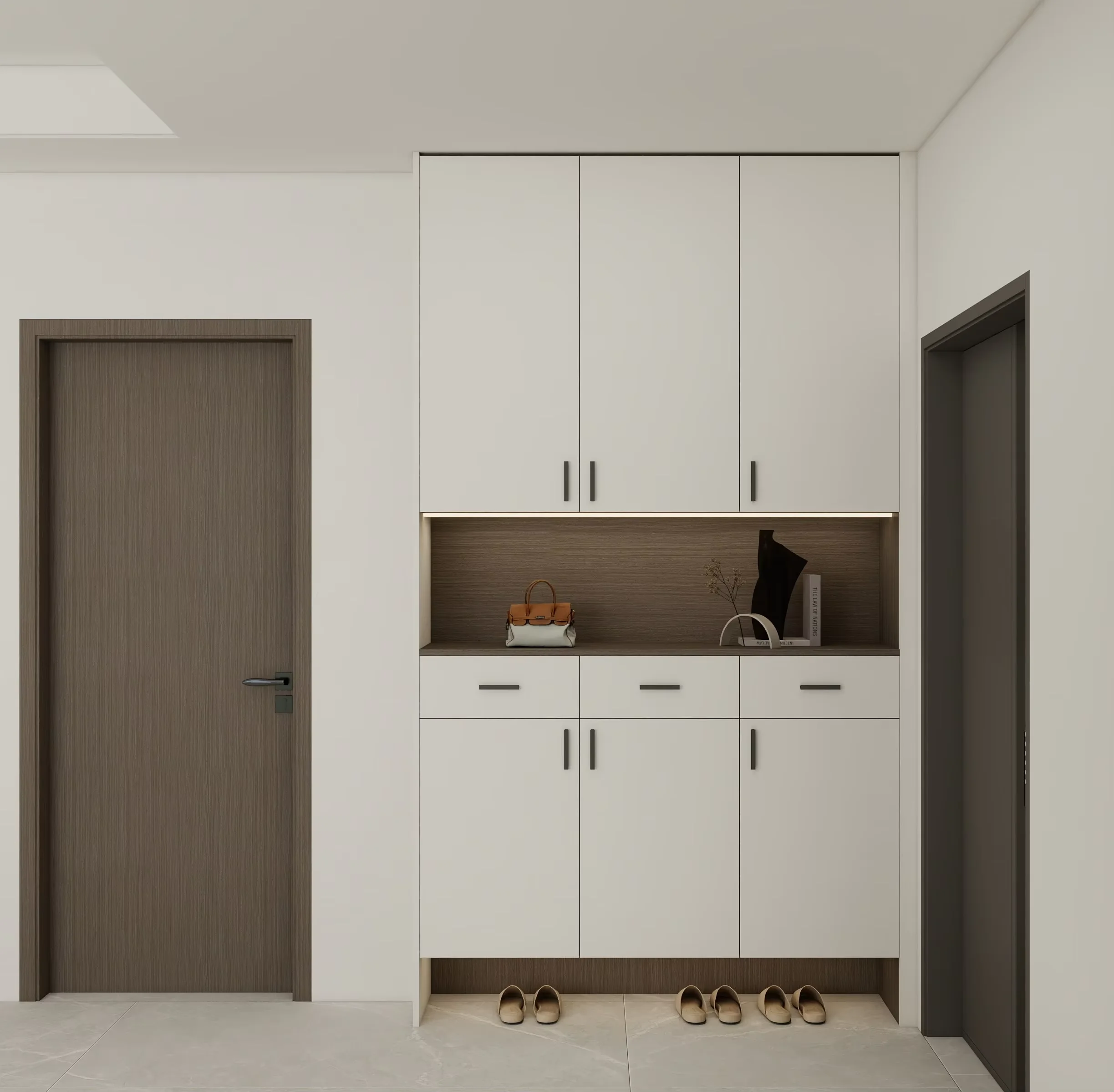 Ultra-Thin Simple Entrance Locker Small Apartment Shoe Rack Practical Living Room Furniture for Home Store & Door