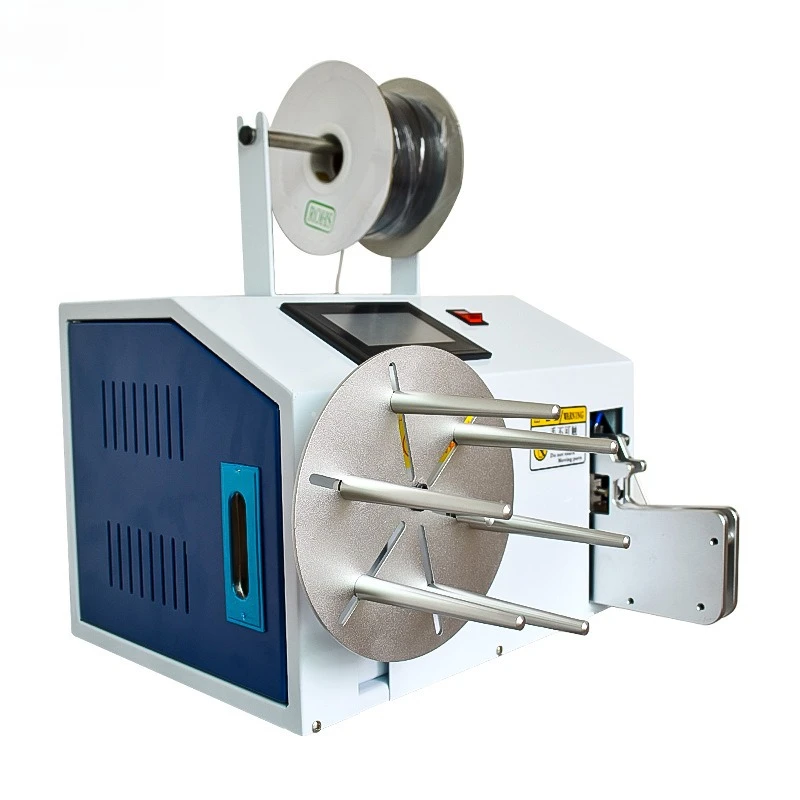 Full semi-automatic winding Wire binding machine Power cord binding USB data cable winding AC stranding machine