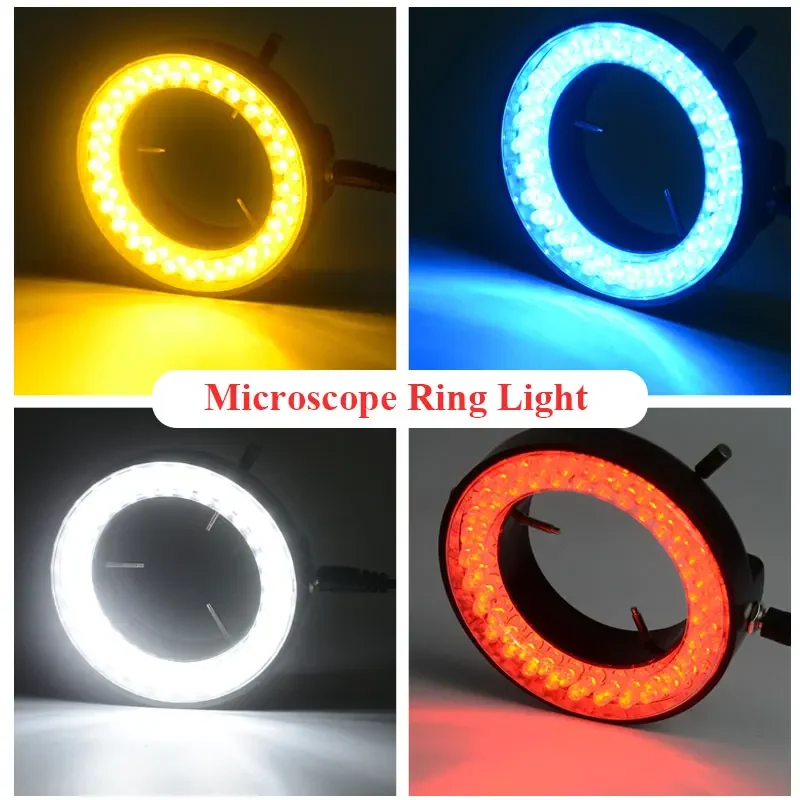 60 LED Ring Light Adjustable Brightness Illuminator Lamp for Stereo Microscope LED Light microscope camera light source