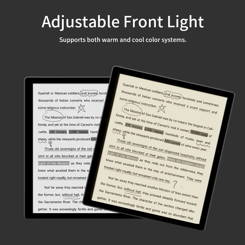 13.3 Inch E Ink Tablet Black White Smart E Paper Touch Screen Digital E-ink Writing Tablet Board for Work Office Learning Design