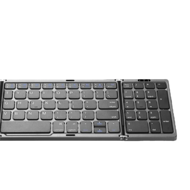 Numeric keys three folding three, system Bluetooth wireless tablet, mobile phone office unstacking keyboard smart