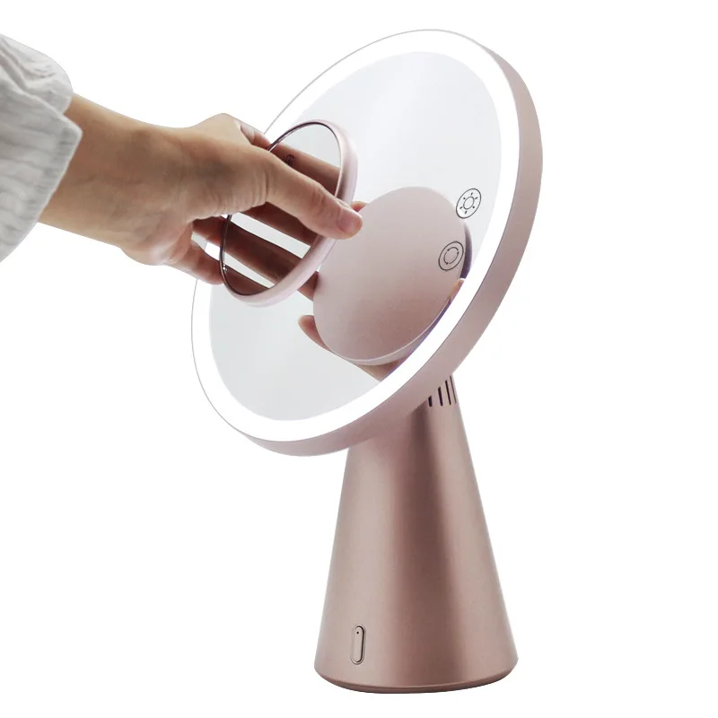 Desk lamp makeup mirror, music desk lamp USB makeup mirror home gift