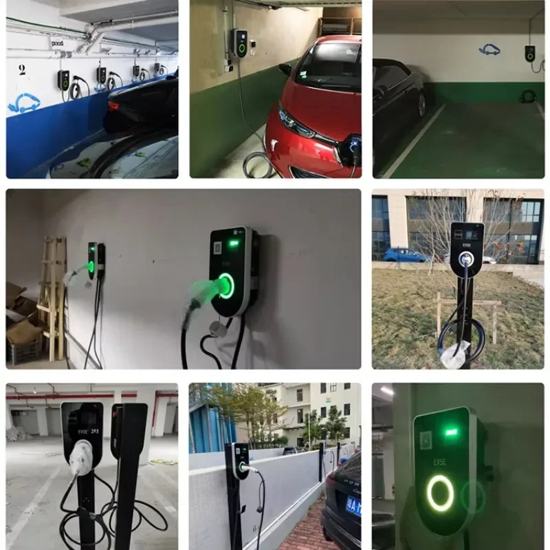 32a 11kw Evse Wallbox Electric Vehicle Accessories Home Smart Electric Vehicle (Ev) Car Wireless Wall Box Charger