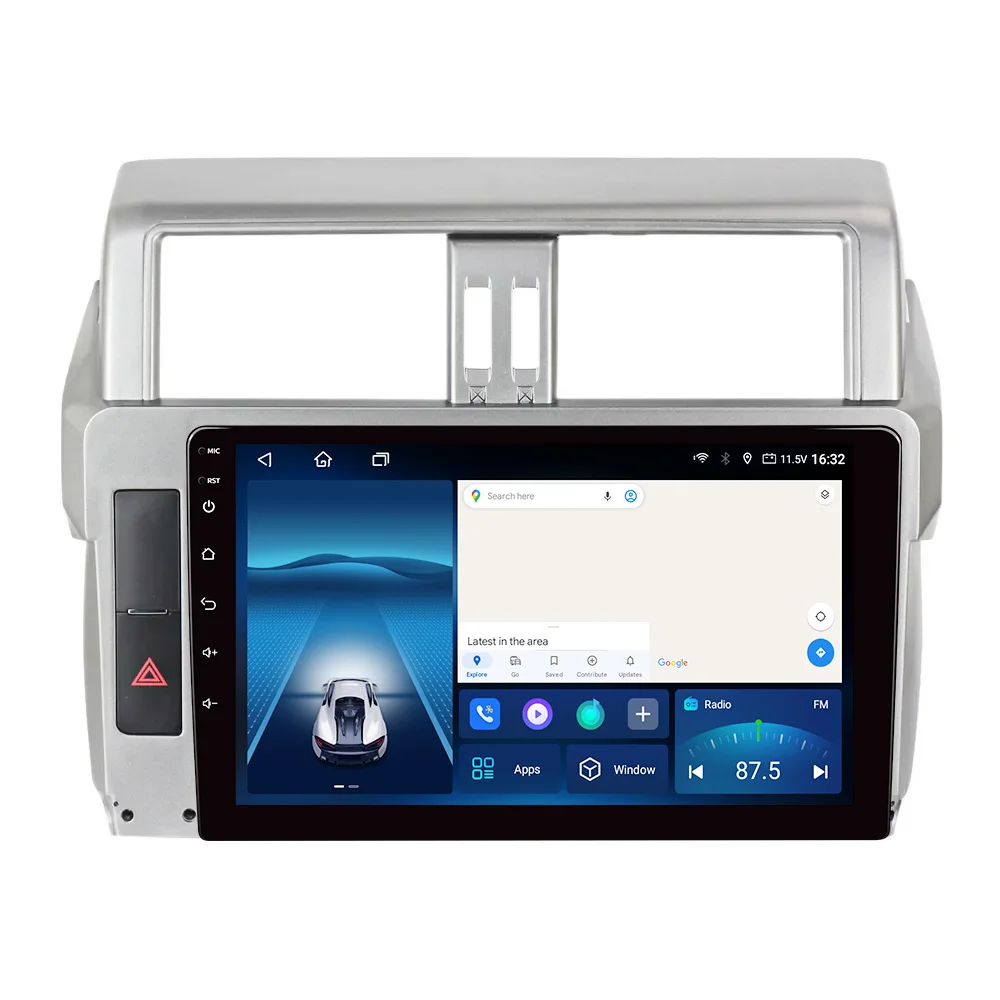 Baidayu 10Inch Android Car DVD Player TS10S 6+128G Touch Screen Radio Bluetooth MP3 Car Accessories for Prado 2014-2017