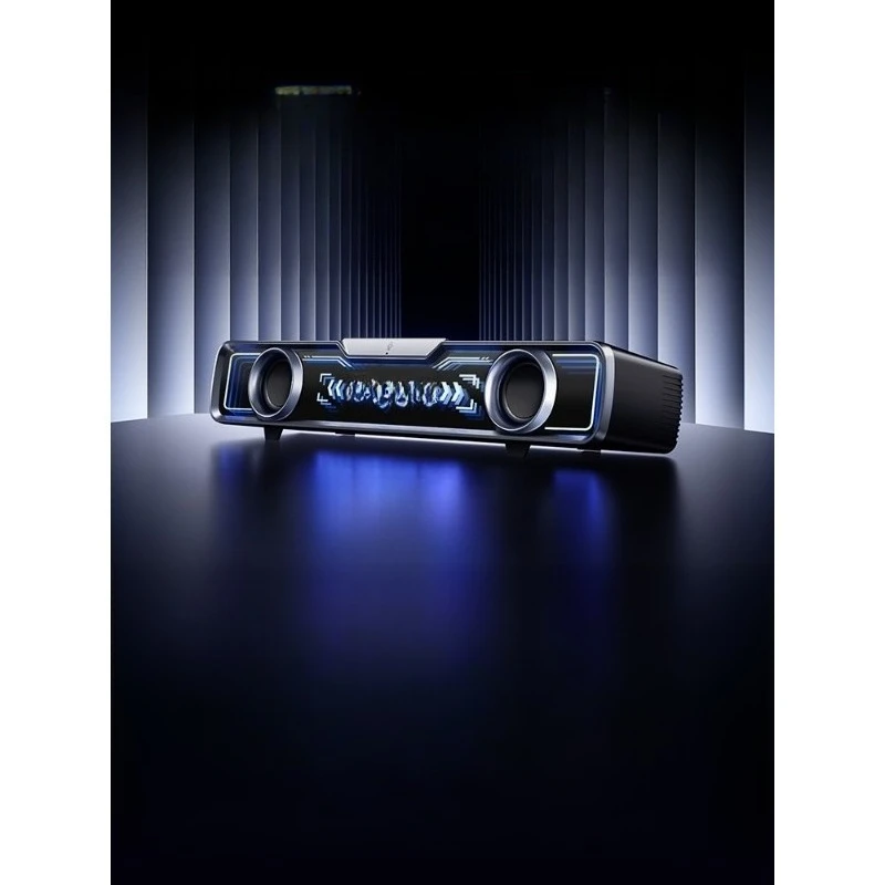 Computer stereo, desktop home wired Bluetooth gaming e-sports speaker, integrated with microphone
