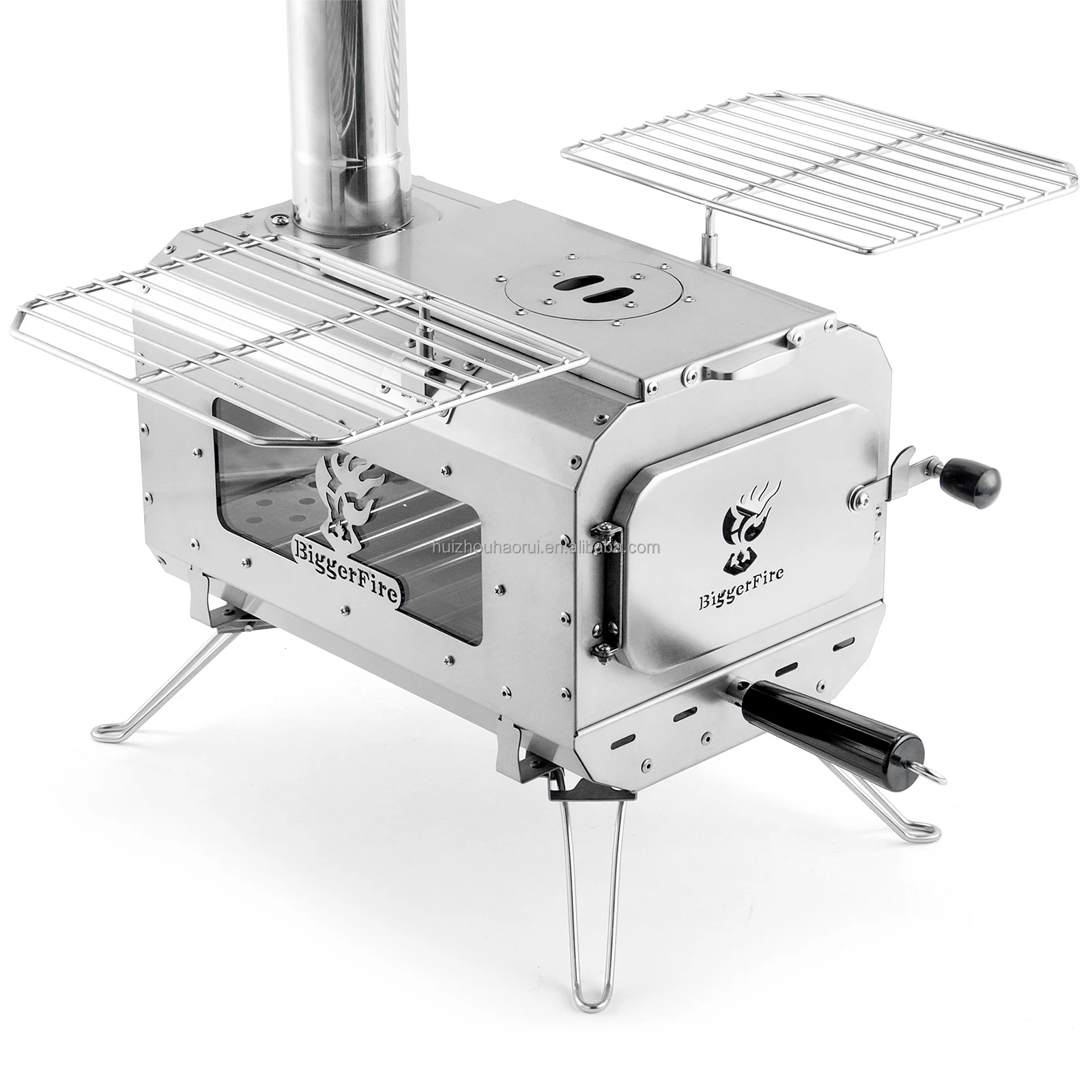 Portable Outdoor Home Backpack Camping Wood Stove Bell Tent Stainless Steel Wood Burning Tent Stove