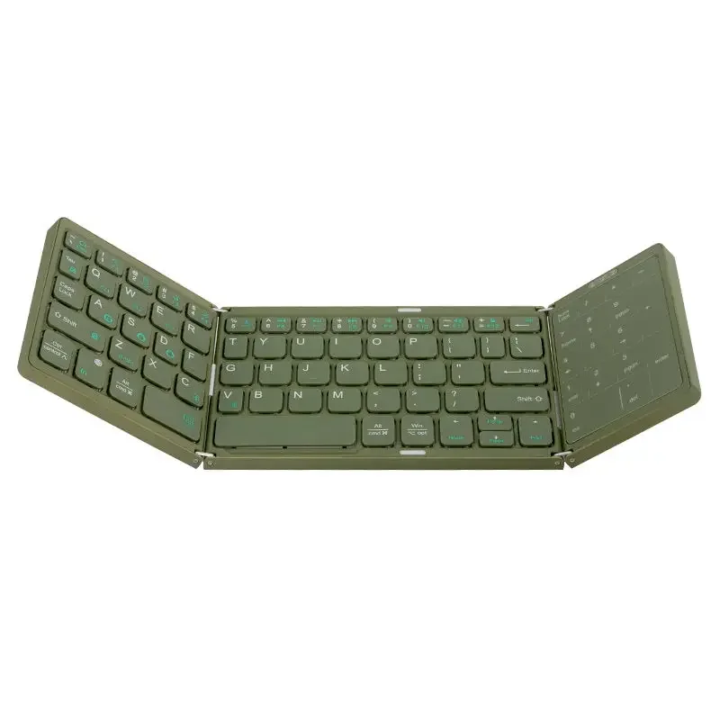 Folding Bluetooth keyboard Touch digital wireless mouse External mobile phone Tablet PC Portable keyboard