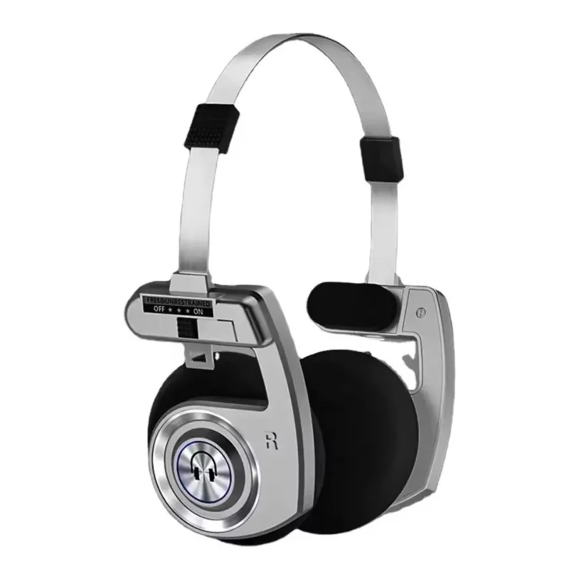 Foldable steel strip portable long battery life headset true wireless bluetooth headset