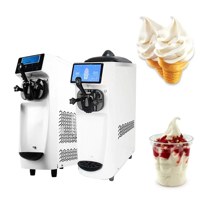 Coffee Shop Ice Cream Machine Commercial Soft Ice Cream Maker 220v Small Mini Soft Home Ice Cream Machine