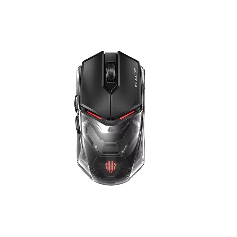 26000DPI Transparent Gaming Mouse Redmagic GS001J Wireless Thri Mode Lightweight Mouse  PAW3395 GM8.0 Black Mamba Office Mouse