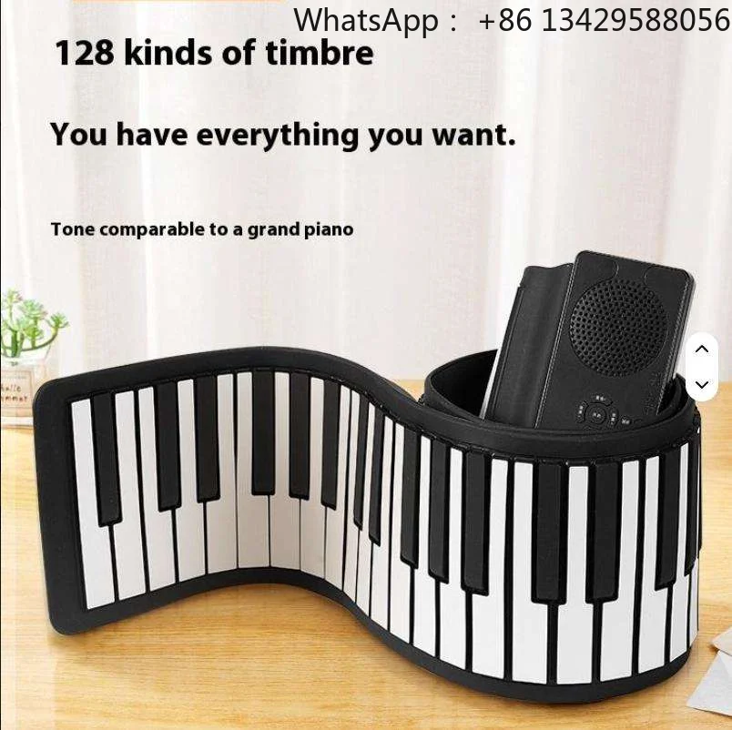 88-Key Portable Digital Piano Keyboard Soft Simple Home Entry Multi-Functional Smart Midi Grand Piano for Beginners