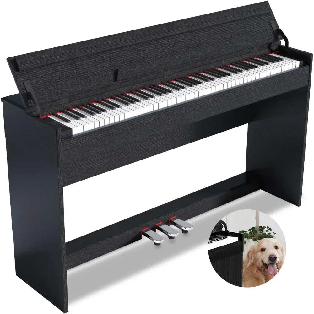 digital piano 88 key weighted stand cover hammer action electric keyboard pedal full size home professional musical beginners