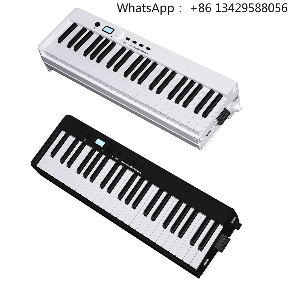 Portable Folding Electronic Piano Hammer Professional Beginner Home Use Kindergarten Teacher Hand Roll Practice Keyboard