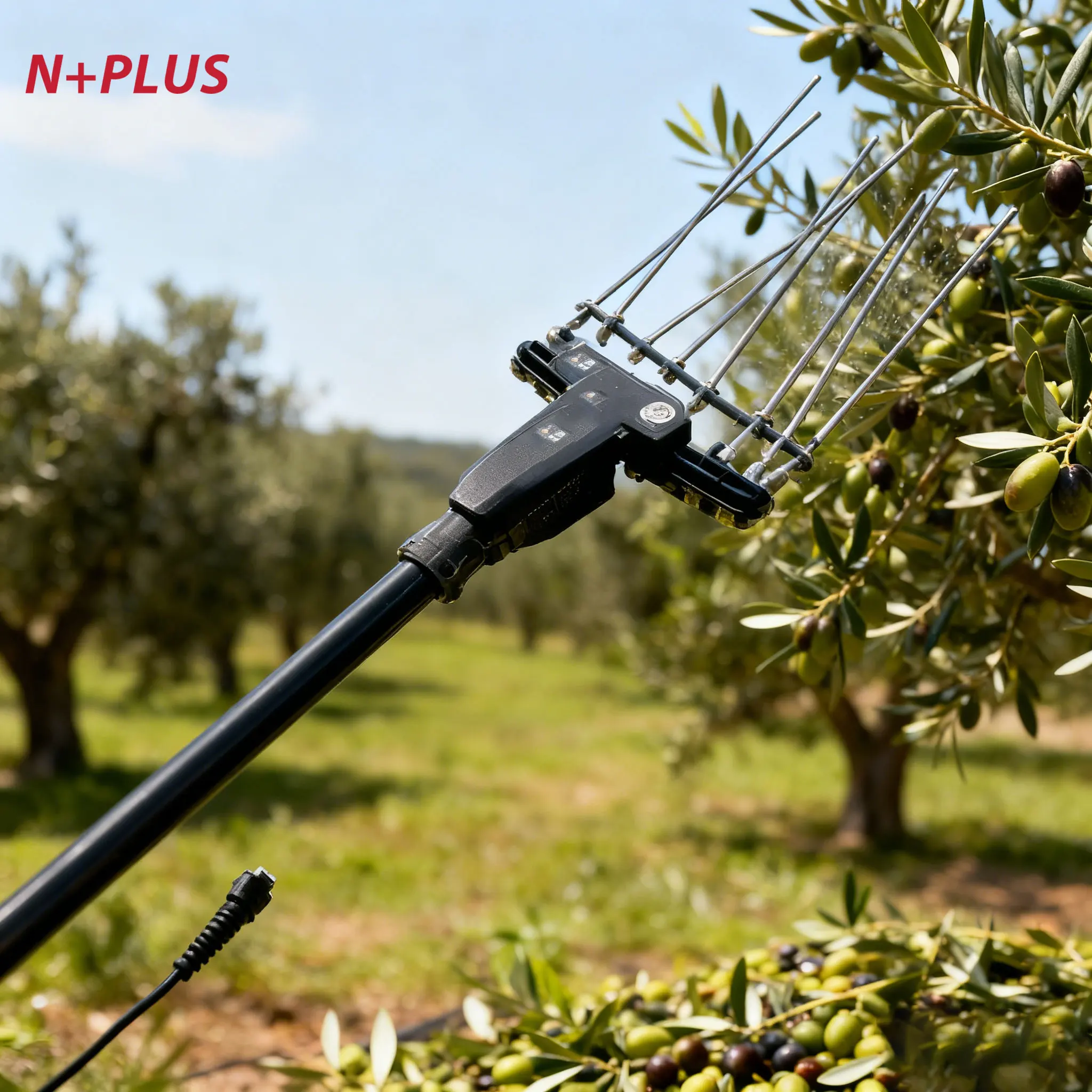 N+PLUS Electric Backpack Olive Picking Machine Energy-Saving Fast and Smooth Efficient Operation Portable Olive Harvest Machine