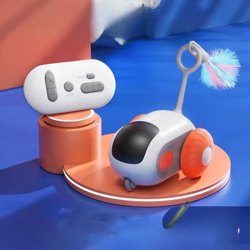 Cat Smart Running Sports Car 2.0 Remote Control Electric Self-Hi to relieve boredom Little mouse teasing stick cat