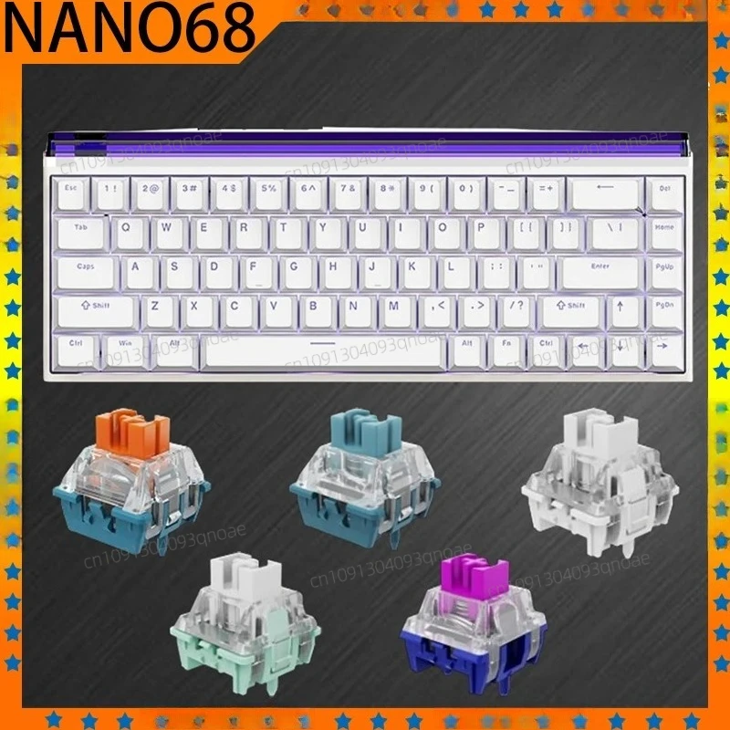 Original FGG Madlions NANO68 Pro Mechanical Keyboard Magnetic Switch Wired 8KHz 0.01mm RGB Custom Gamer Pc Gaming Keyboards