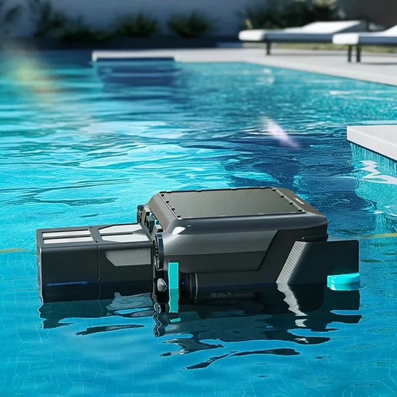 Pool Surface Robot Cleaner Automatic Leaf Skimmer Solar Pool Vacuum Cleaning Tools & Accessories for Home Outdoor
