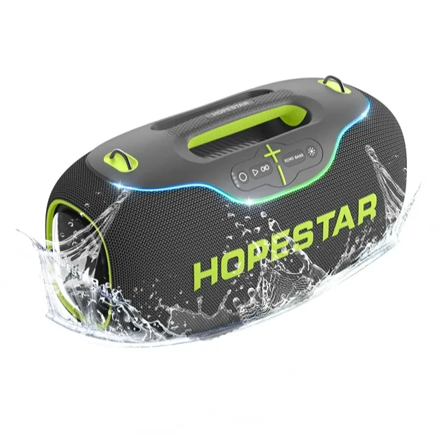 Hopestar Speaker A80  High Quality Portable Audio Players 350W RGB Wireless Subwoofer Home Theatre USB for Parties Computers DC