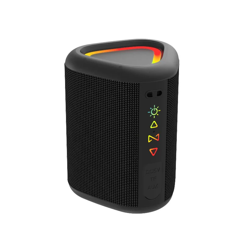 New Upgraded Portable BT5.3 10W IPX7 Waterproof Speaker Enhanced Bass RGB LED Light Home Theatre Computer Mobile Phone Outdoor