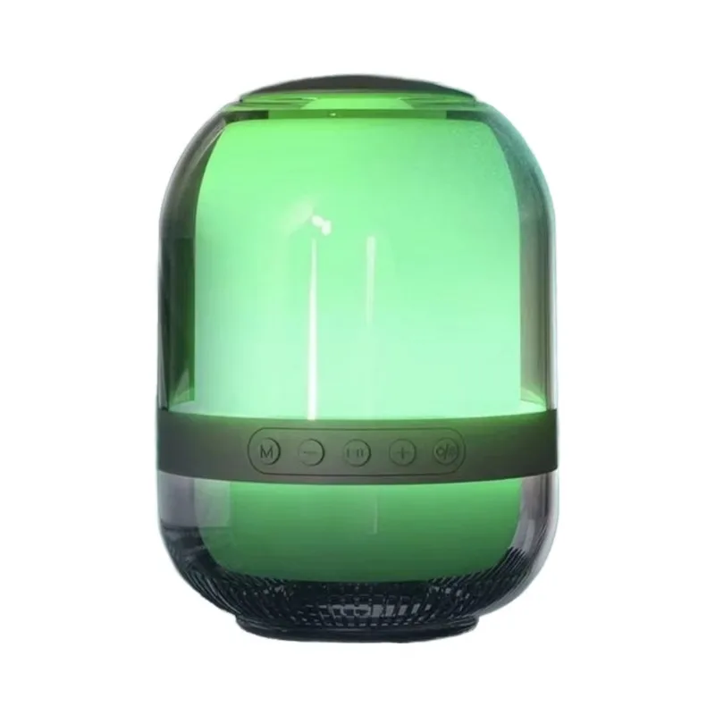 Ambient Speaker RGB Desktop Ambient Light Subwoofer Battery Powered Home Theater Multifunction RGB Desktop