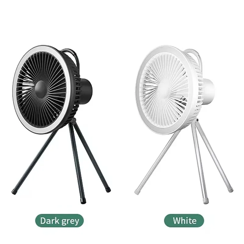 Portable Electric Suspension Power Bank Mini Tripod Fan Outdoor Camping Charging Family Car