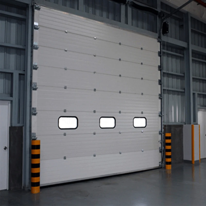 Modern and beautiful smart industrial plant fast lifting door