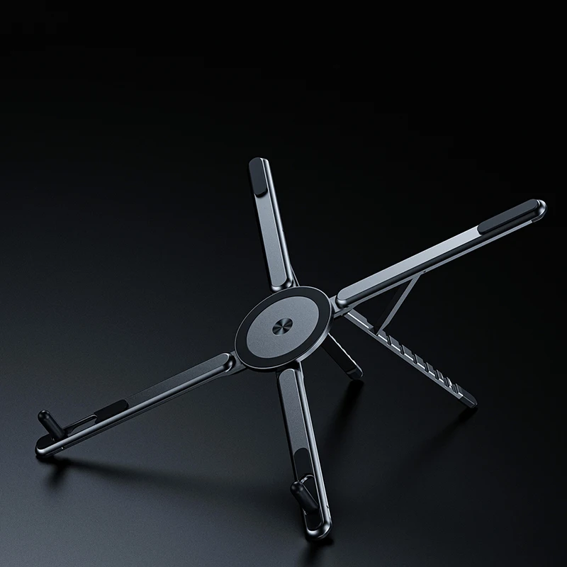 Available Aluminum Telephone Stand Adjustable Tripod Universal 360 Rotary Magnetic Travel Laptop Dock
