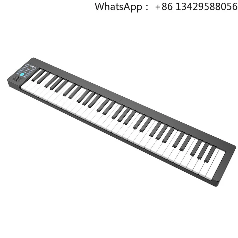 BT Foldable 61 Keys Piano Keyboard for Travel Full Size Folding Keyboard Electric Piano