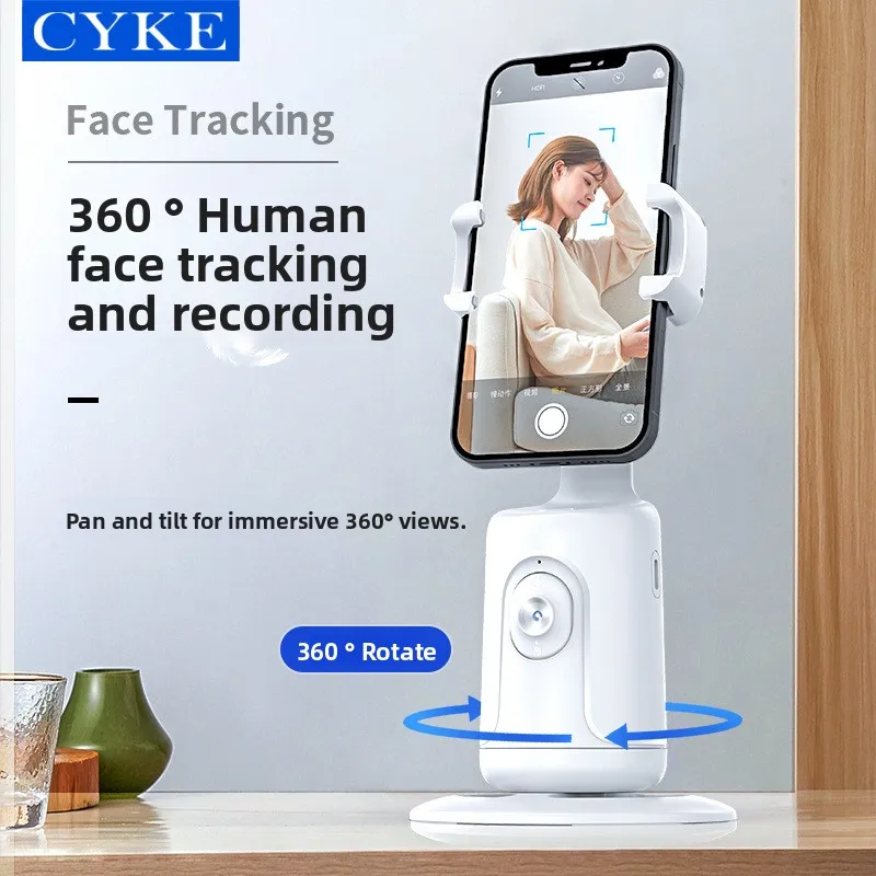 For Face Tracking AI Stabilizer Gimbal Foldable Selfie Stick Live Streaming Phone Holder Desktop Lazy Tripod