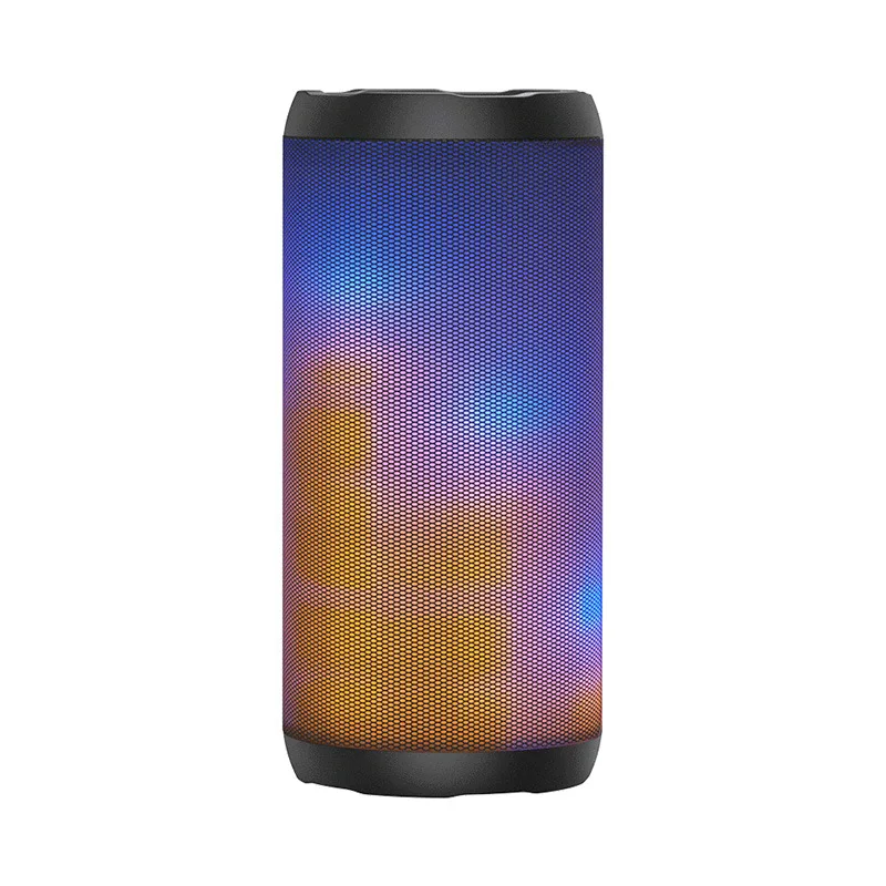 New Portable for Bluetooth Speaker Large Volume Colorful LED Light-Up USB Communication for Parties Car-Mounting Plastic Cabinet